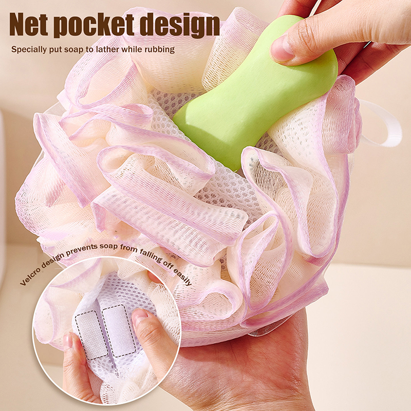 Skincare Exfoliating - *Two-in-one Bath Towel Can Put Soap