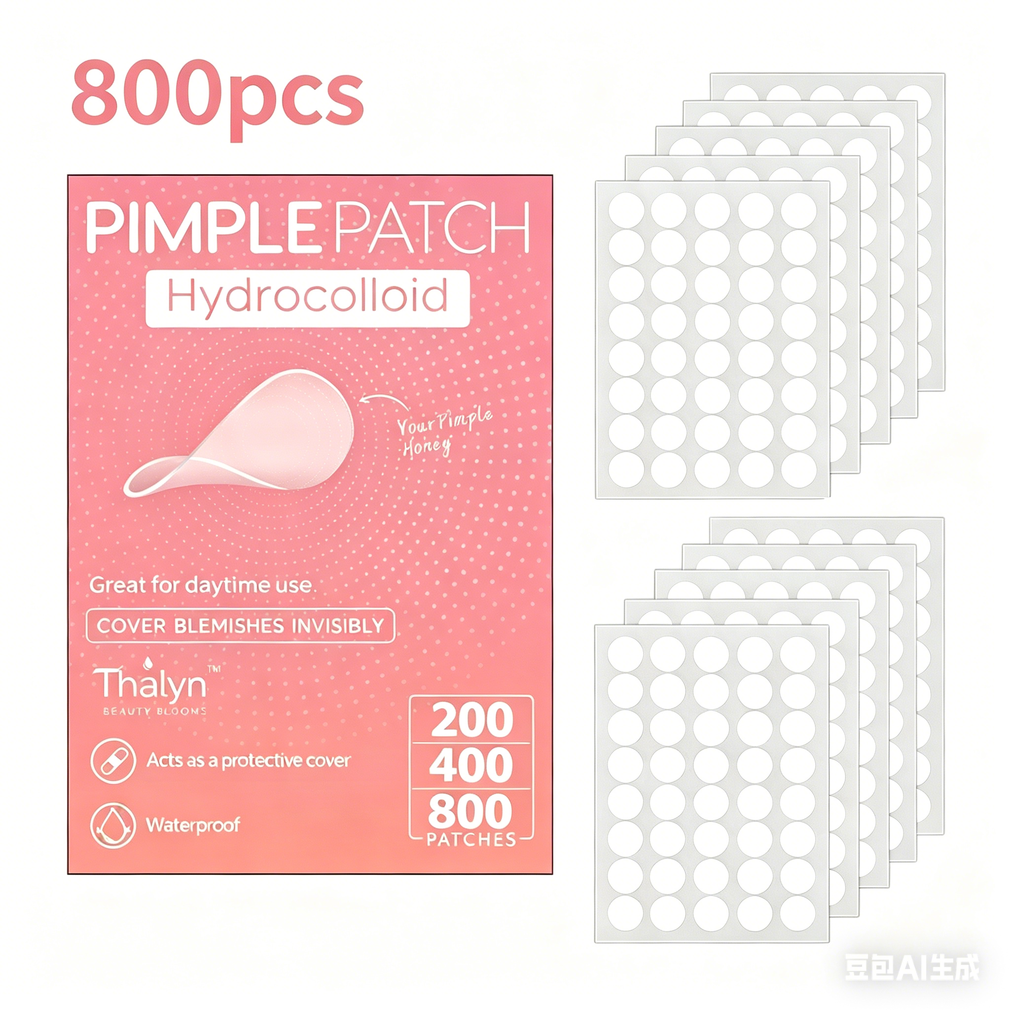 Skincare Salicylic Acid - 800pcs Salicylic Acid & Hydrocolloid Invisible