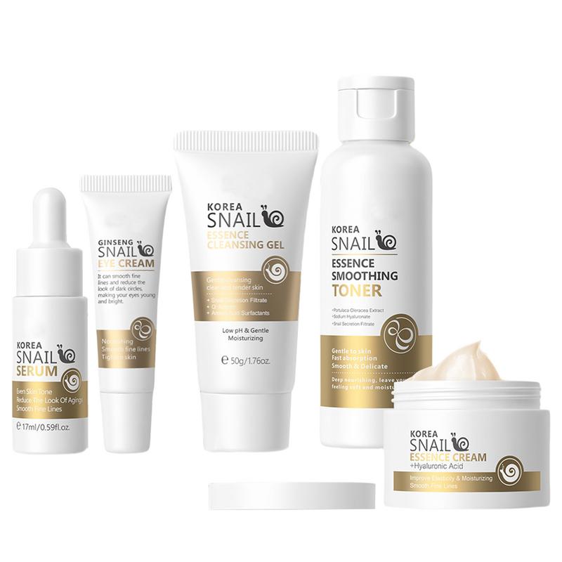 5pcs Snail Collagen Skin Care  – Snail Cream Gel recenzja i cena