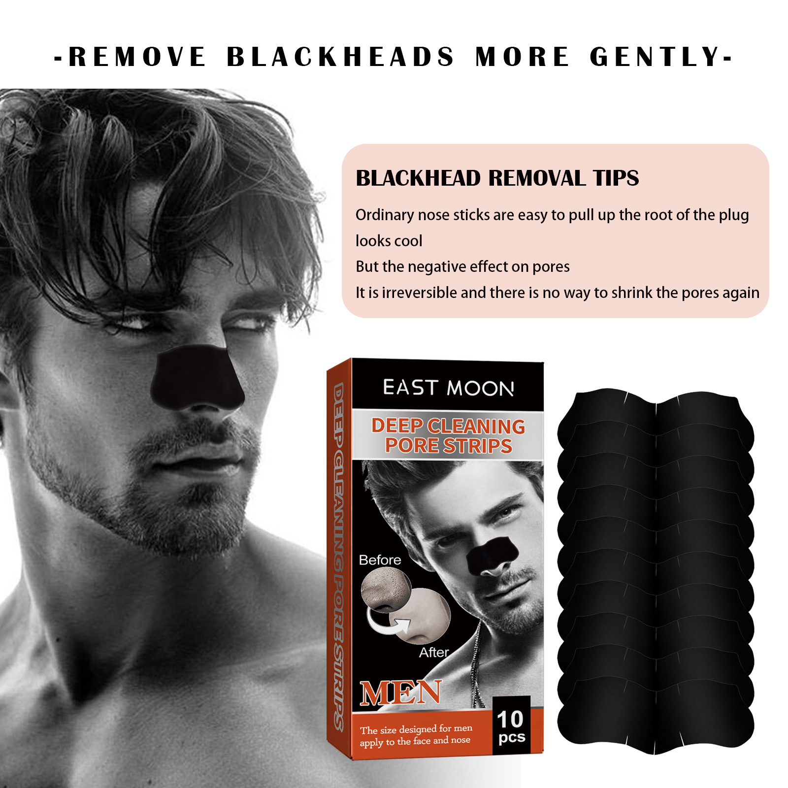 10-100Pcs Nose Blackhead Stick – Skincare Exfoliating recenzja i cena