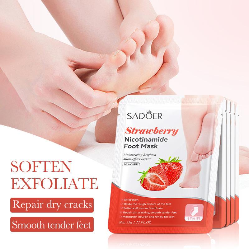 1 Pairs SADOER Fruits Foot Mas – Skincare Exfoliating recenzja i cena